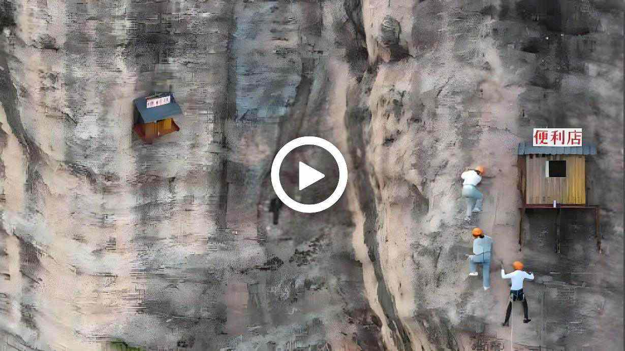 Hanging store in China