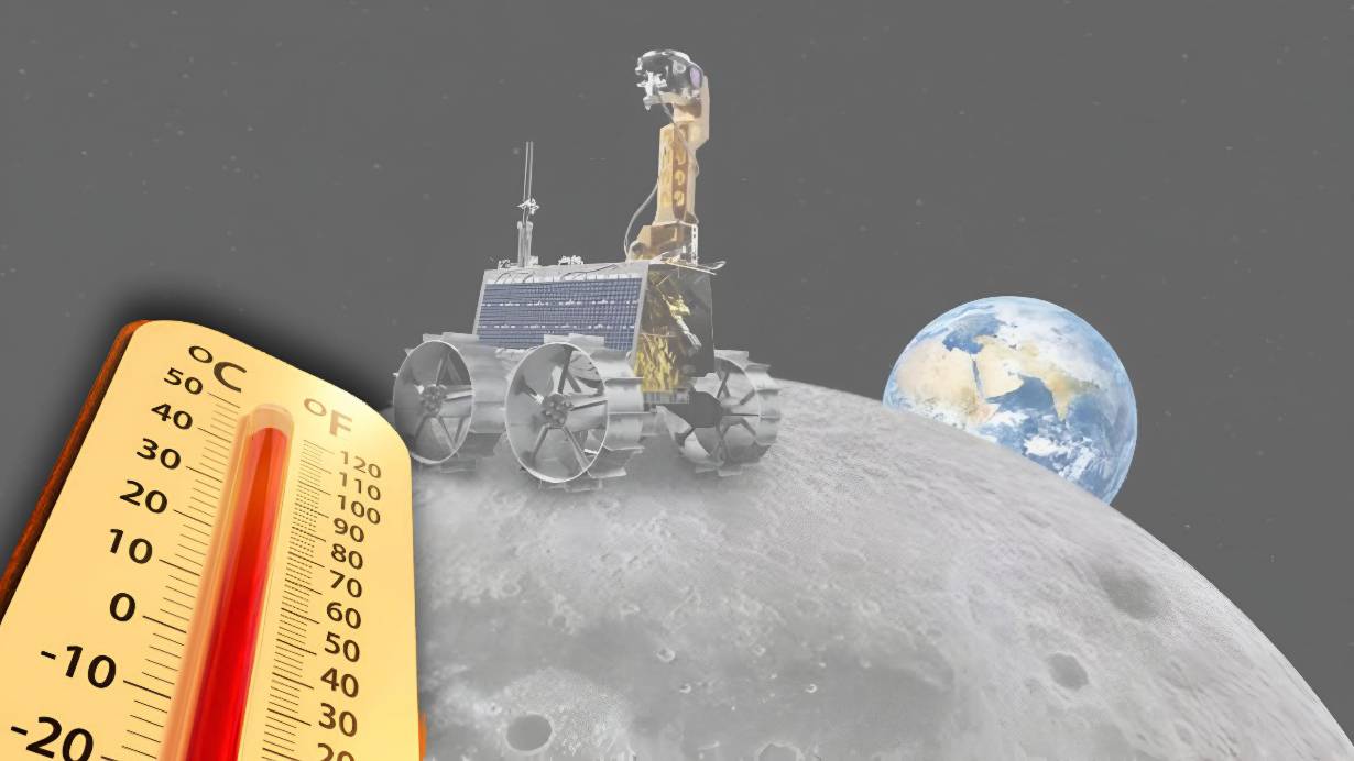 Temperature of moon details send by chandrayaan 3