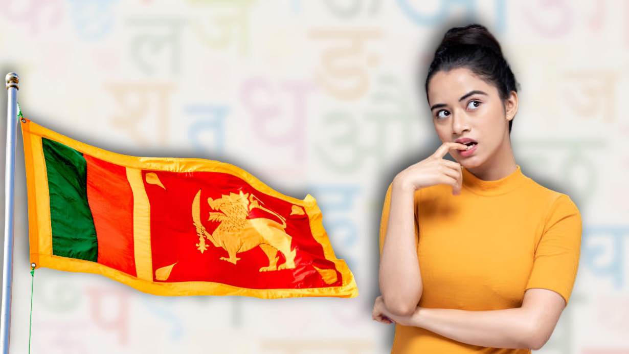 Which indian language also official language of srilanka