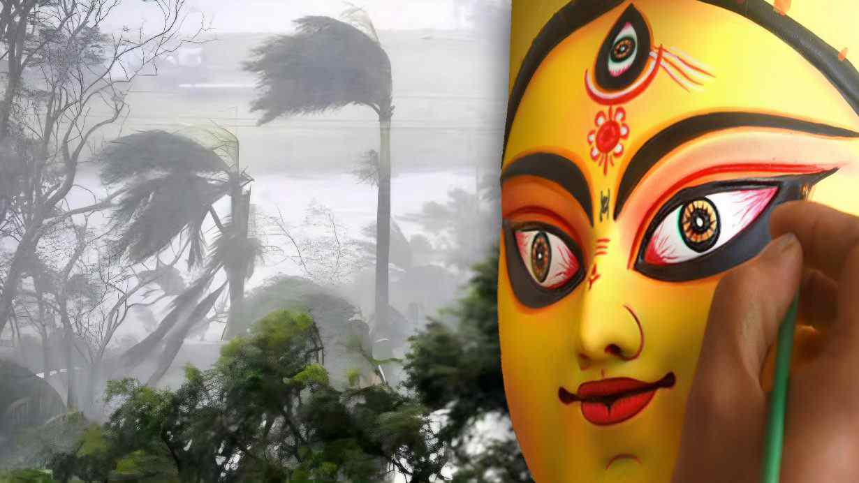 Cyclone durga puja