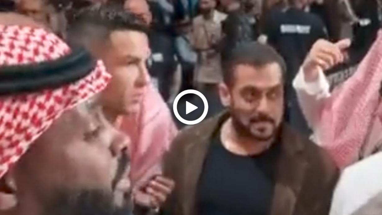 Salman khan and Cristiano ronaldo viral video