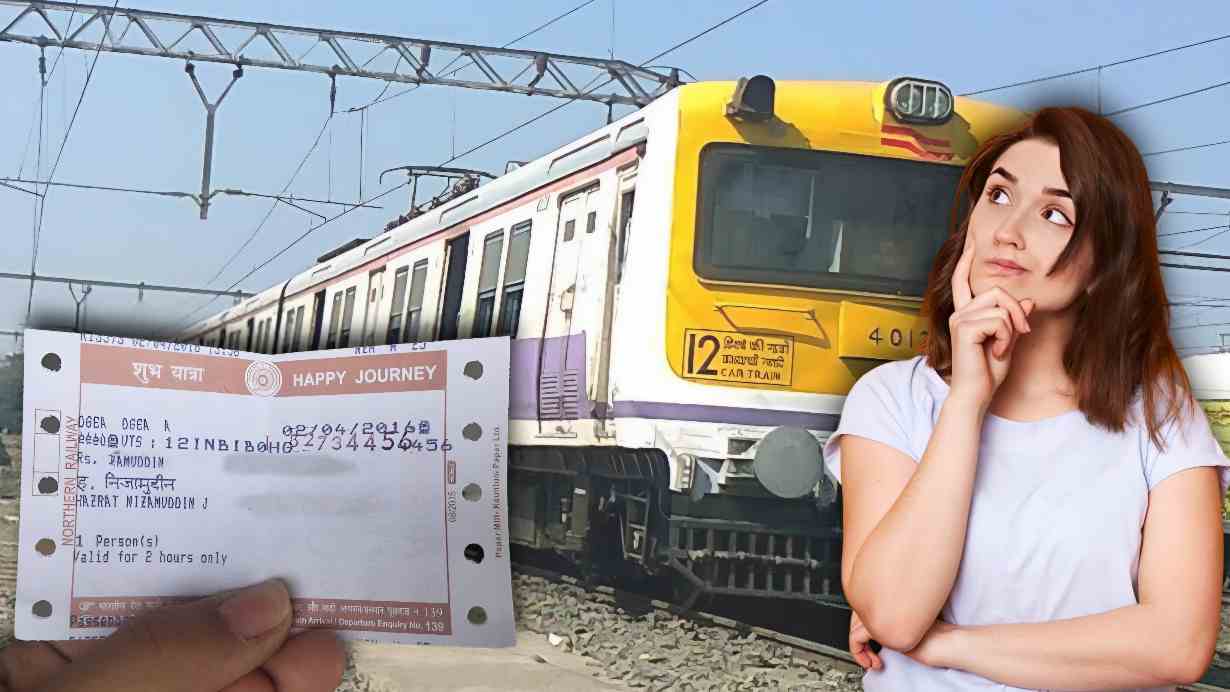 Express and local train ticket different