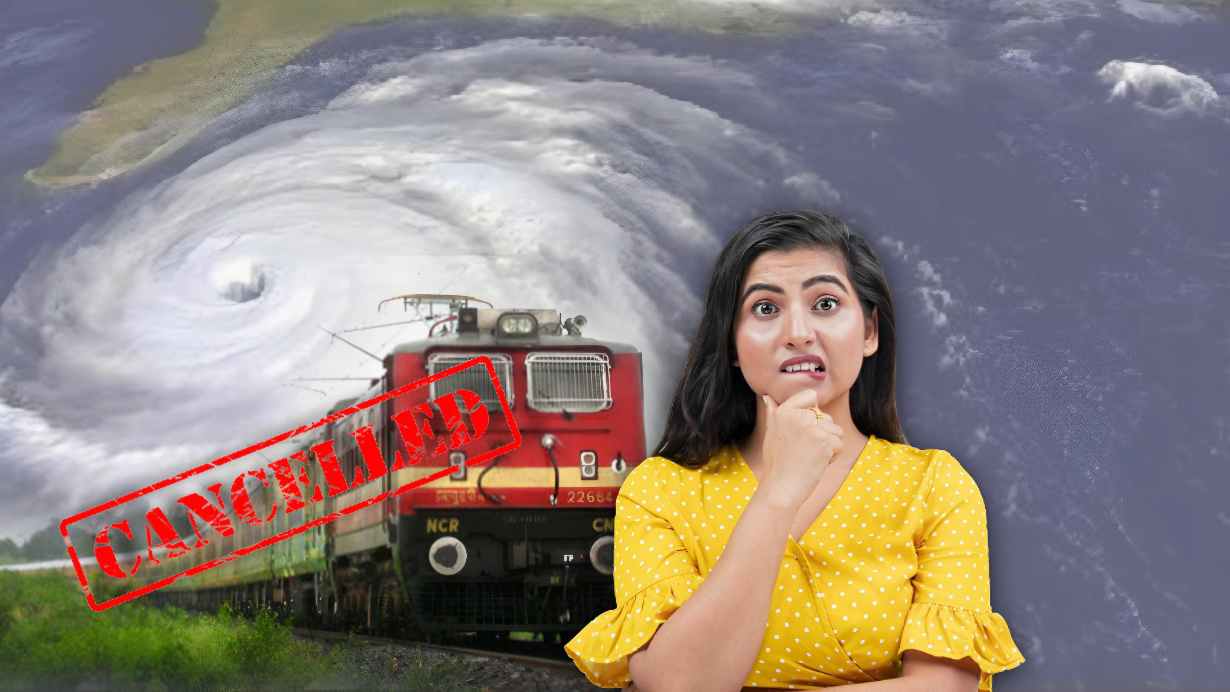 Train cancelled due to cyclone