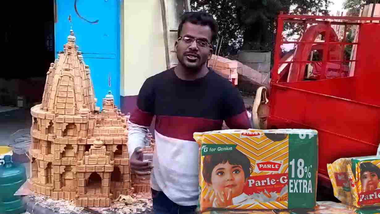 Parle g biscuit ram mandir