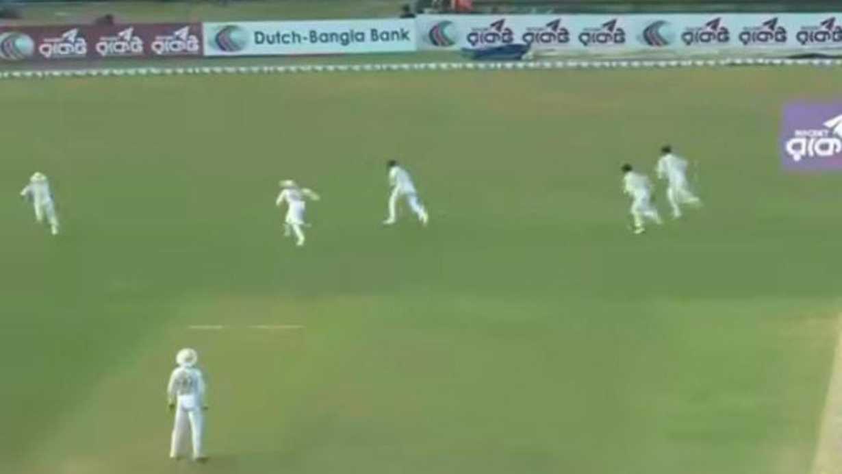 SL vs BAN Test ১টা বলের পিছনে দৌঁড়াল ৫ ফিল্ডার! বাংলাদেশের ভিডিও দেখে