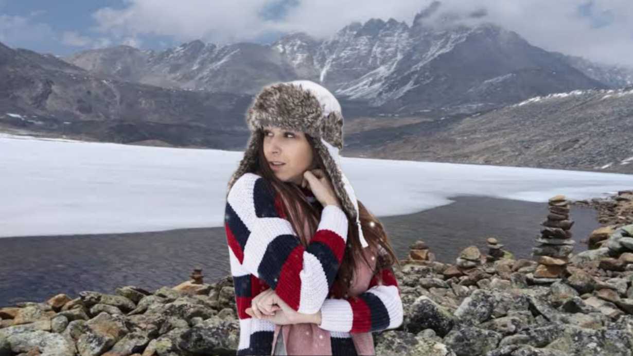 Sanglaphu lake in Sikkim