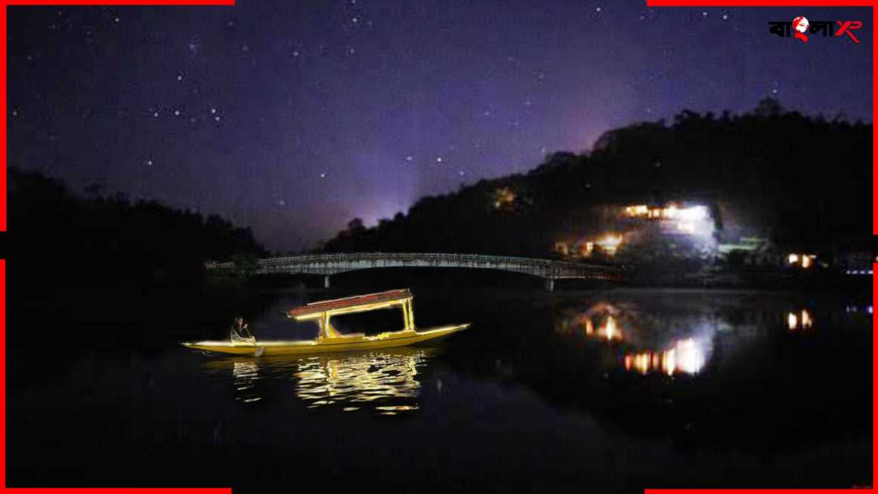 Mirik Lake at Night