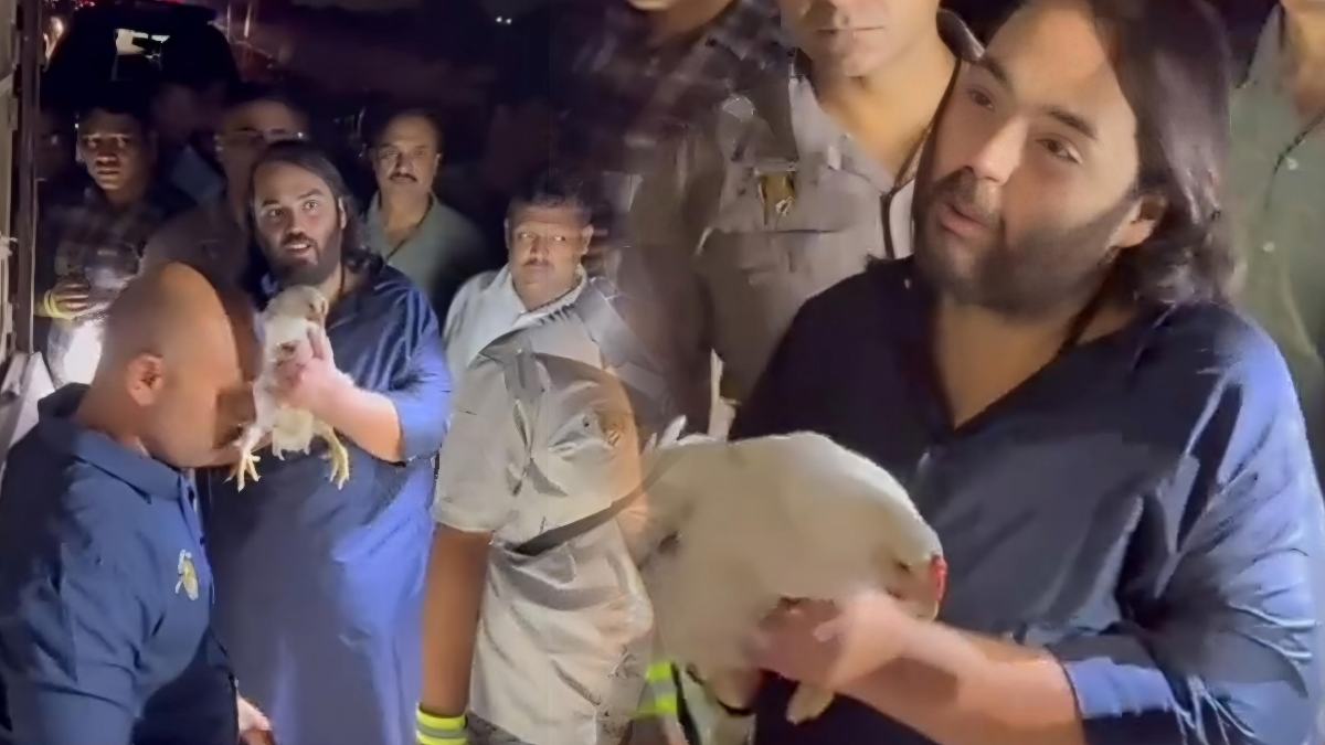 মুরগি হাতে অনন্ত আম্বানি