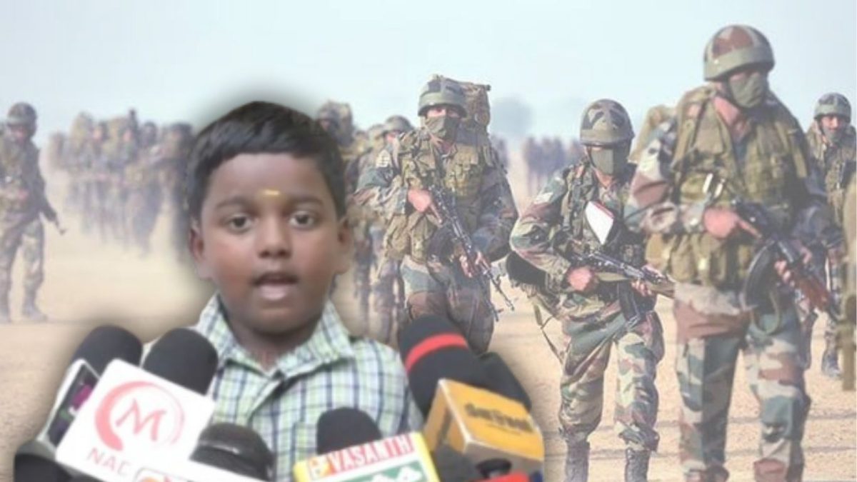 ভারতীয় সেনাদের জন্য পড়ুয়ার দান