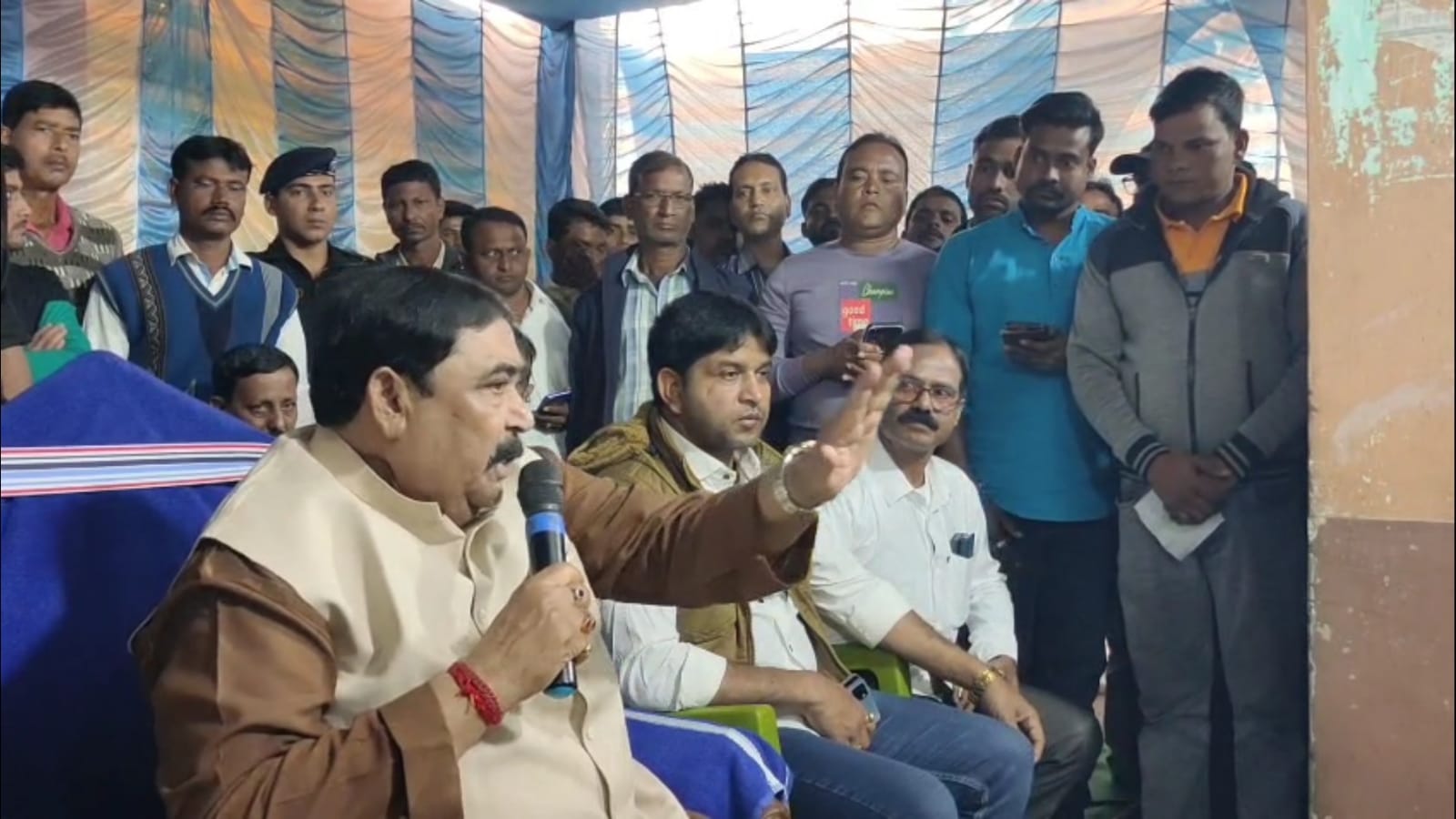 Anubrata Mandal in SIR Camp