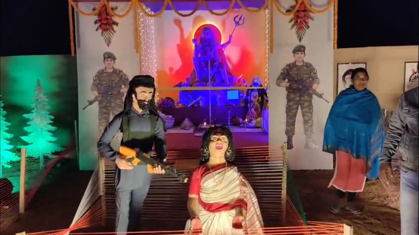 অগ্রাহয়ণ কালীপুজোর থিম অপারেশন সিঁদুর