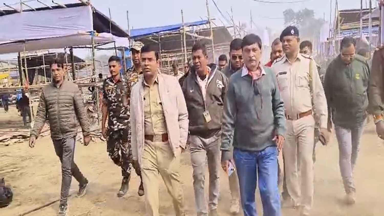 পৌষ মেলার প্রস্তুতি