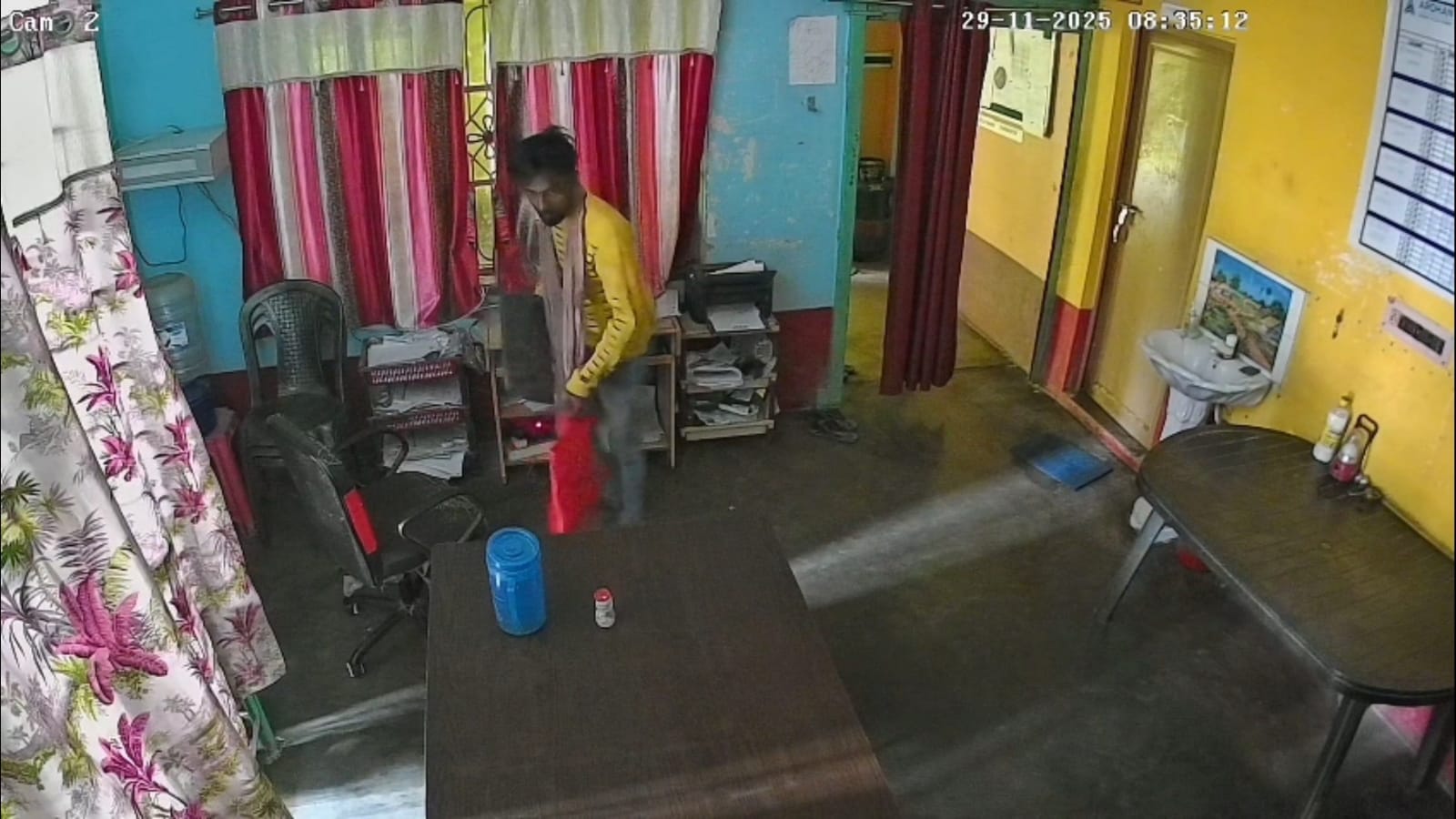 দুবরাজপুরে চুরির সিসিটিভি ফুটেজ