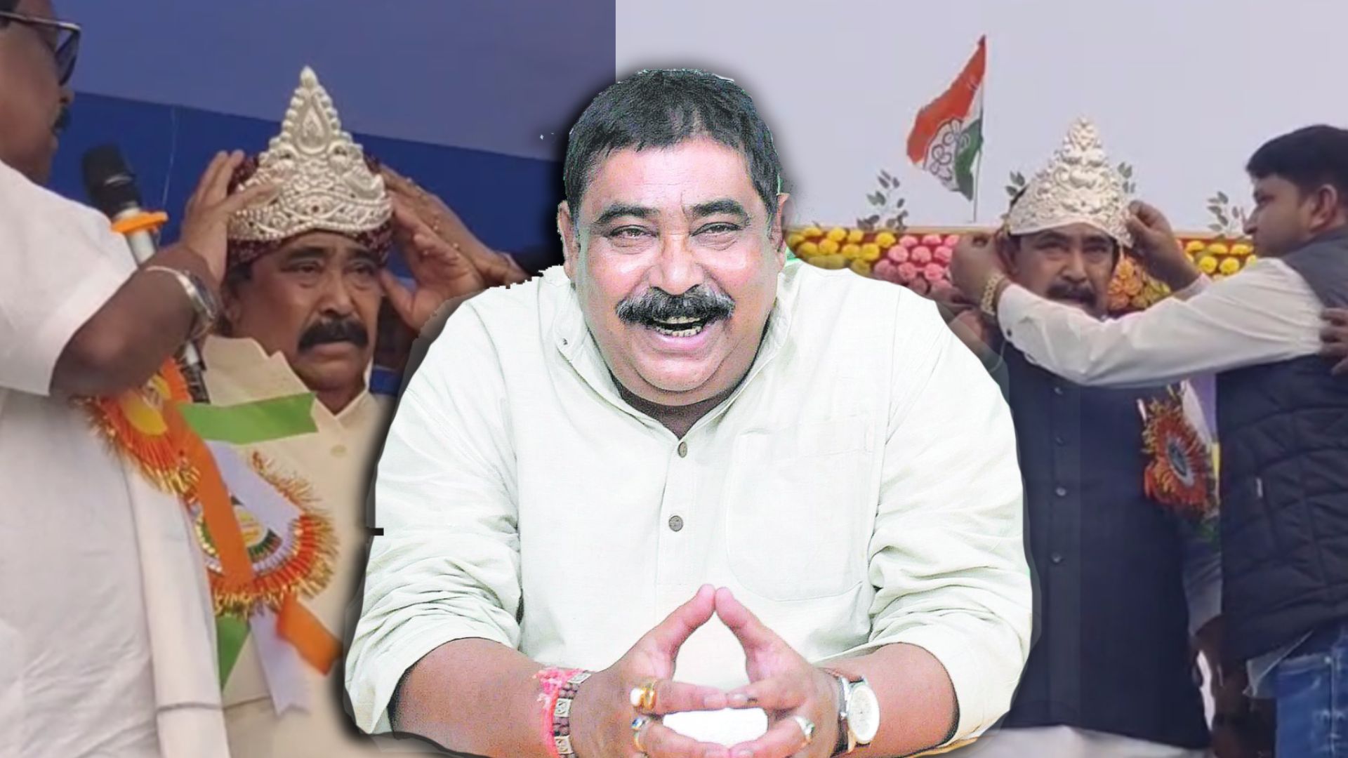 অনুব্রতর মাথায় দ্বিতীয় রুপোর মুকুট