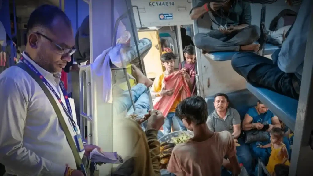 Indian Railways TTE fines 2.57 in a single day after catching 78 passengers without ticket