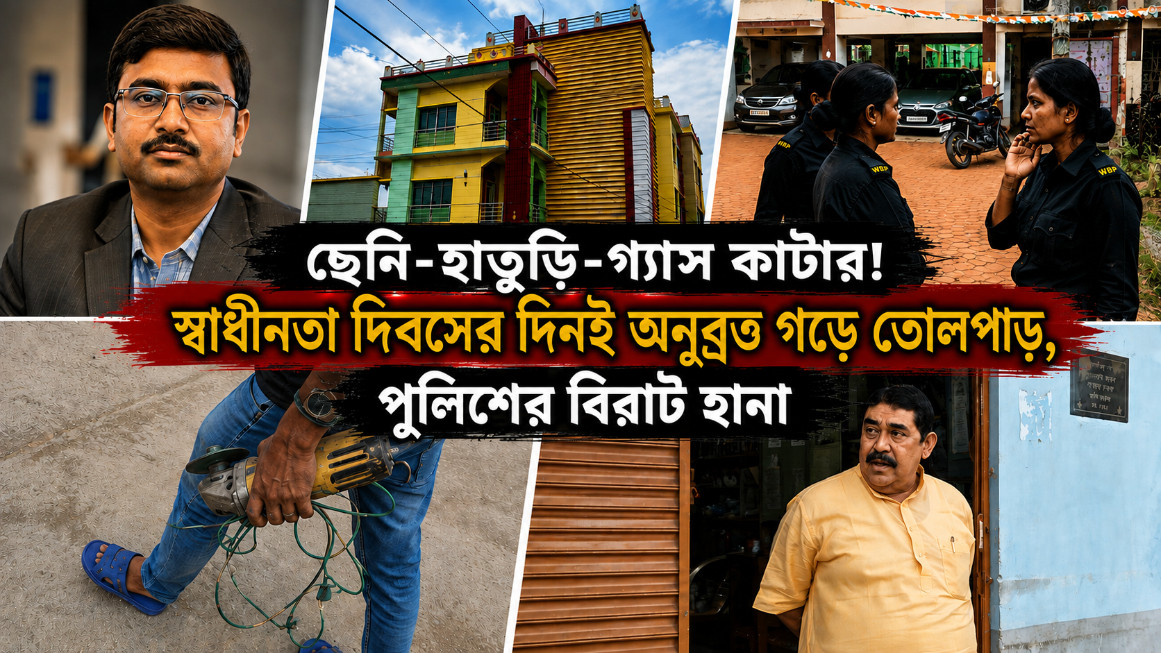 বোলপুরে পুলিশের হানা
